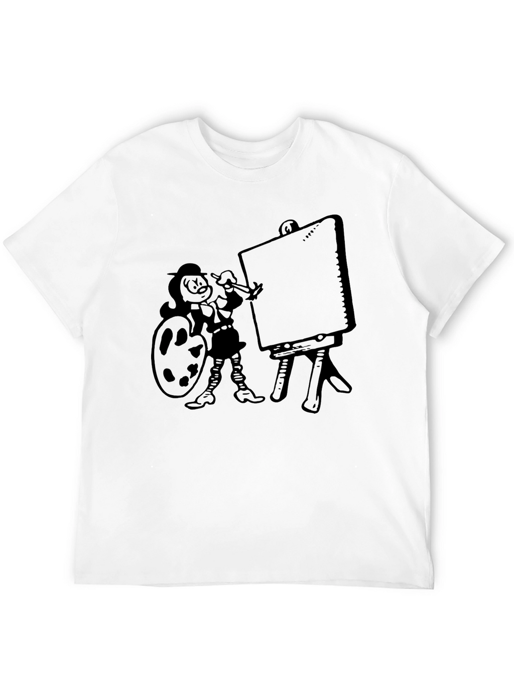 Cartoon Artist Graphic Tee