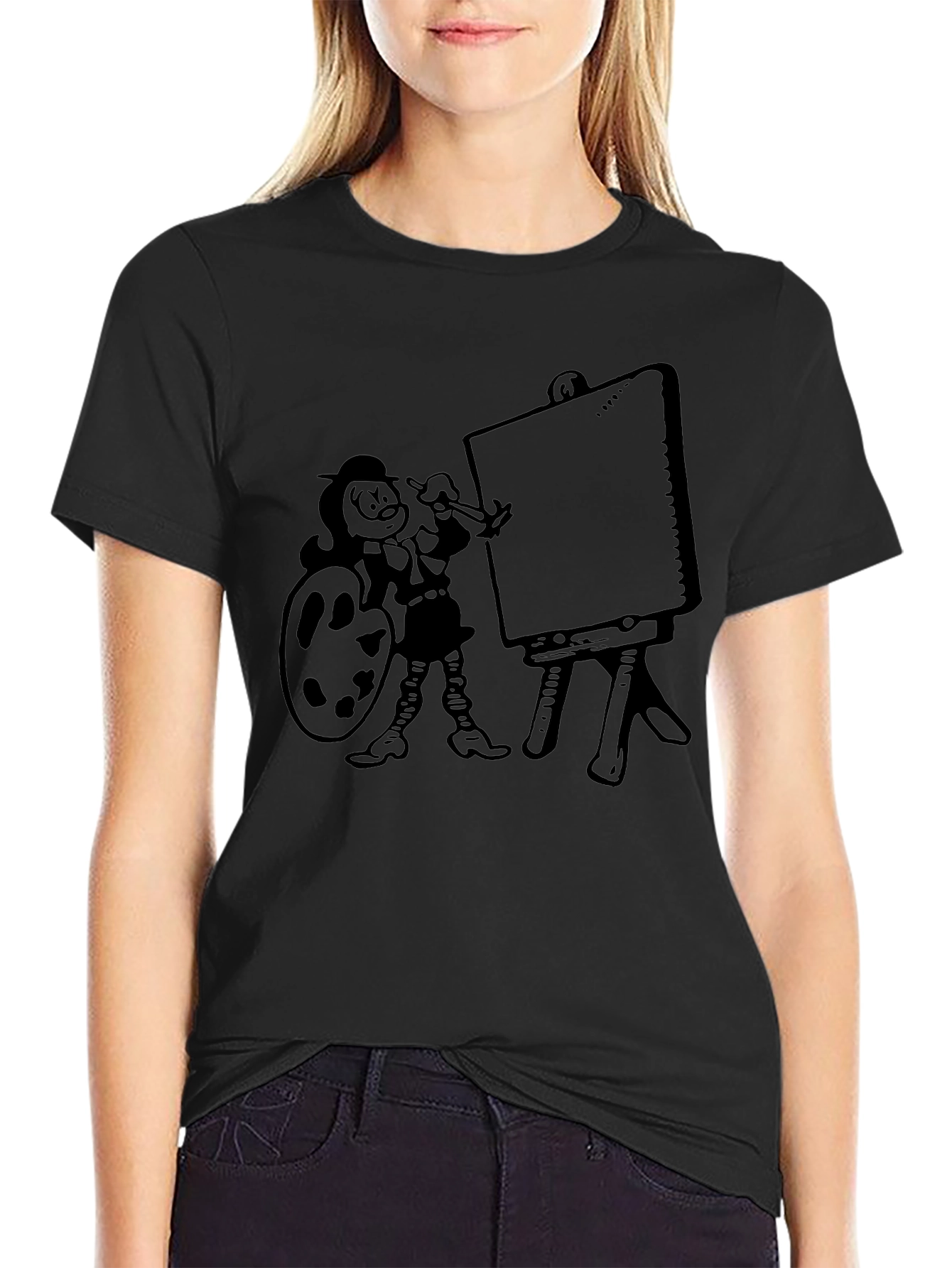 Cartoon Artist Graphic Tee