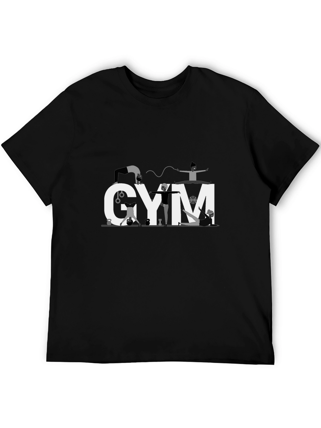 Gym Enthusiast Black T-Shirt
