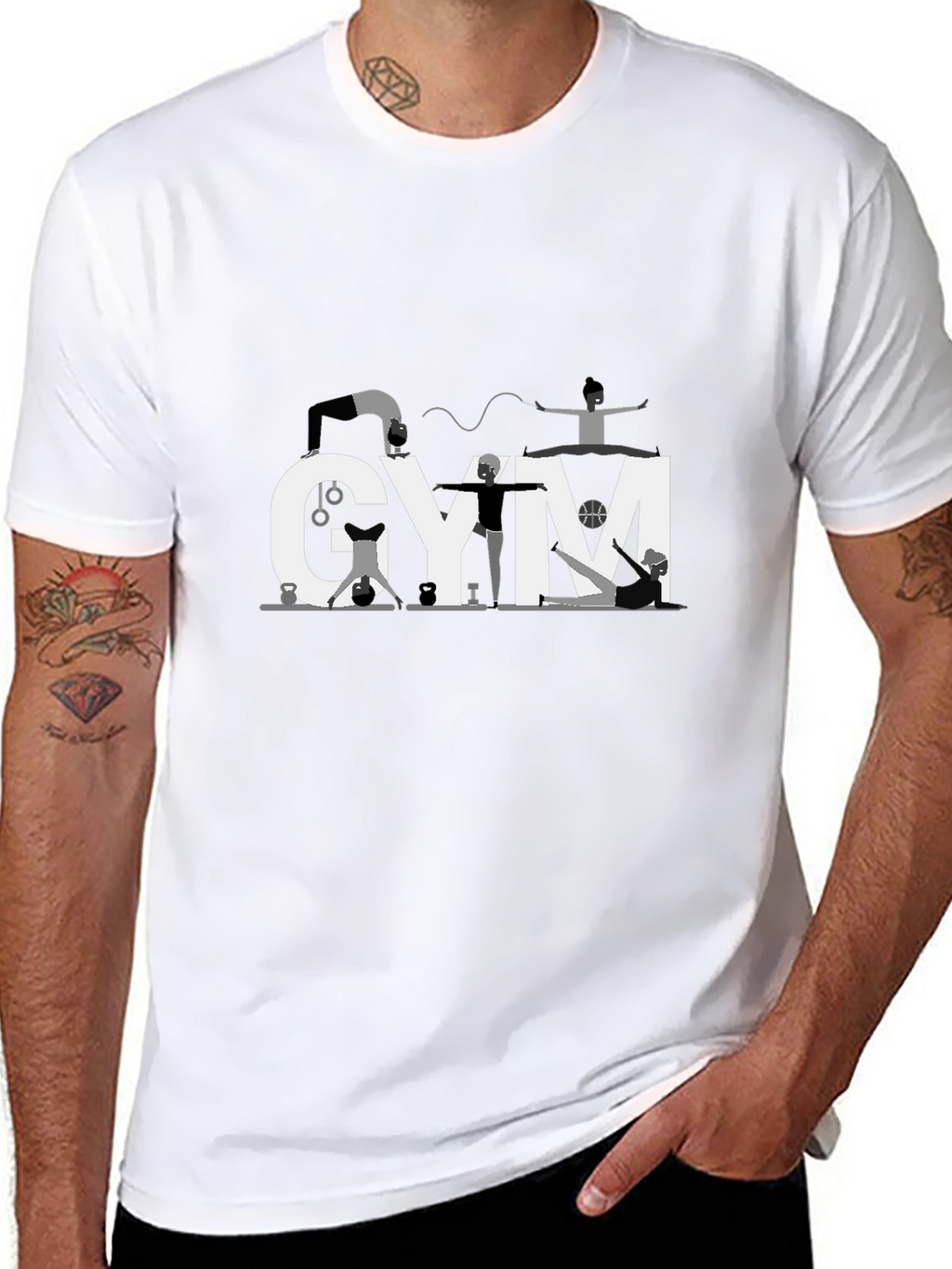 Gym Enthusiast Black T-Shirt