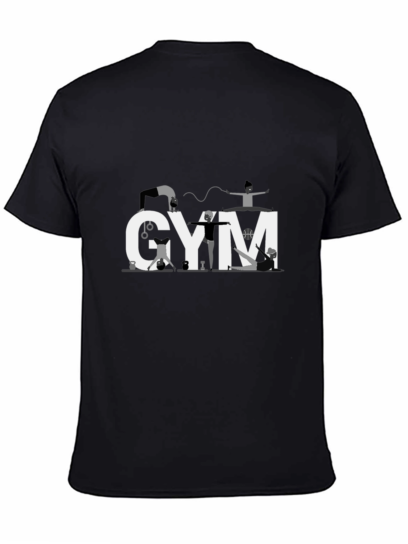 Gym Enthusiast Black T-Shirt