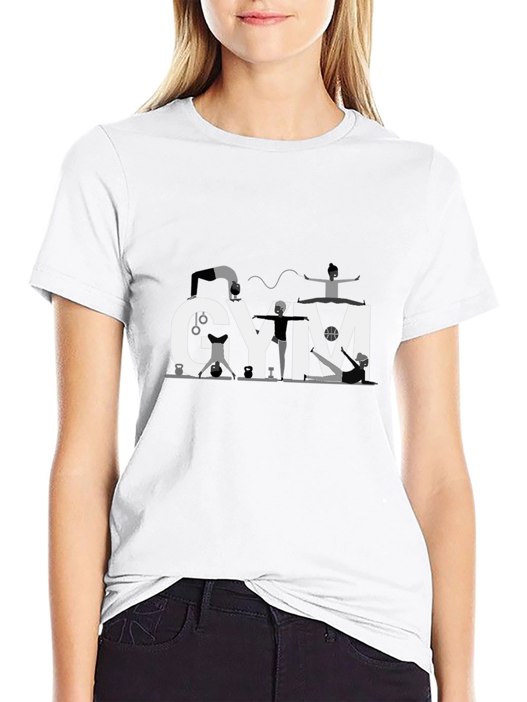 Gym Enthusiast Black T-Shirt