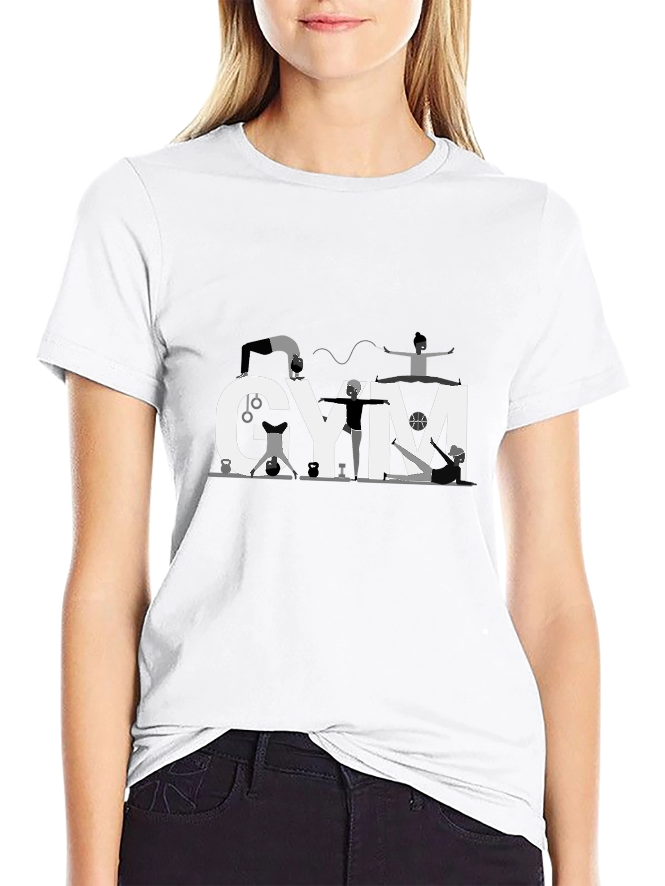Gym Enthusiast Black T-Shirt