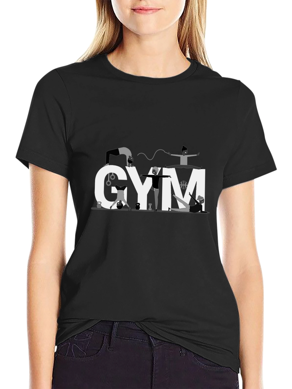 Gym Enthusiast Black T-Shirt