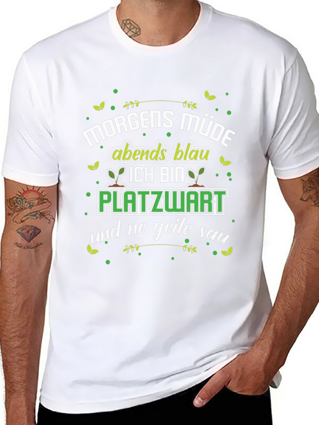 Morgens Müde Platzwart Funny T-Shirt