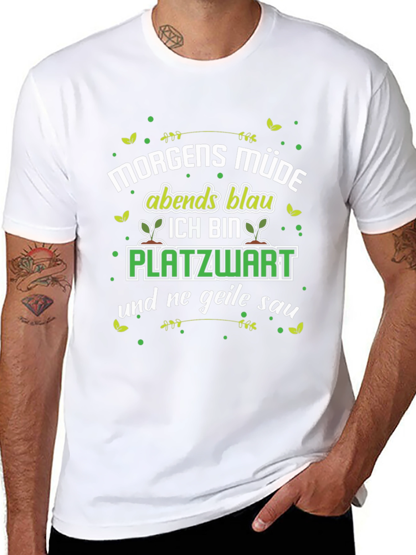 Morgens Müde Platzwart Funny T-Shirt