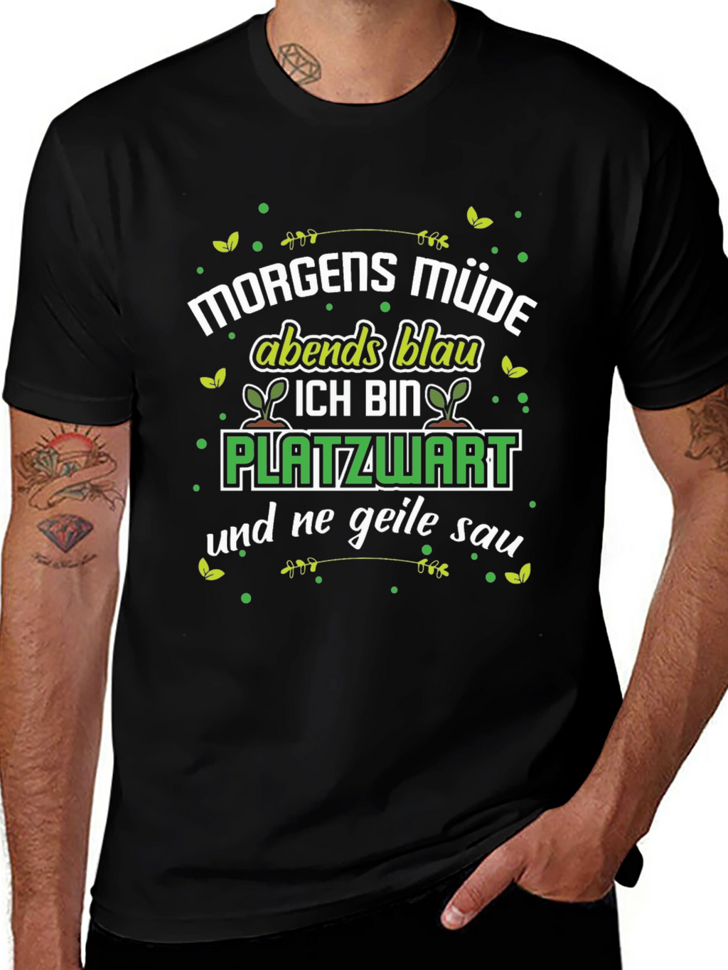 Morgens Müde Platzwart Funny T-Shirt