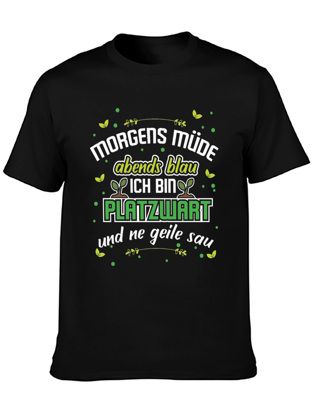 Morgens Müde Platzwart Funny T-Shirt