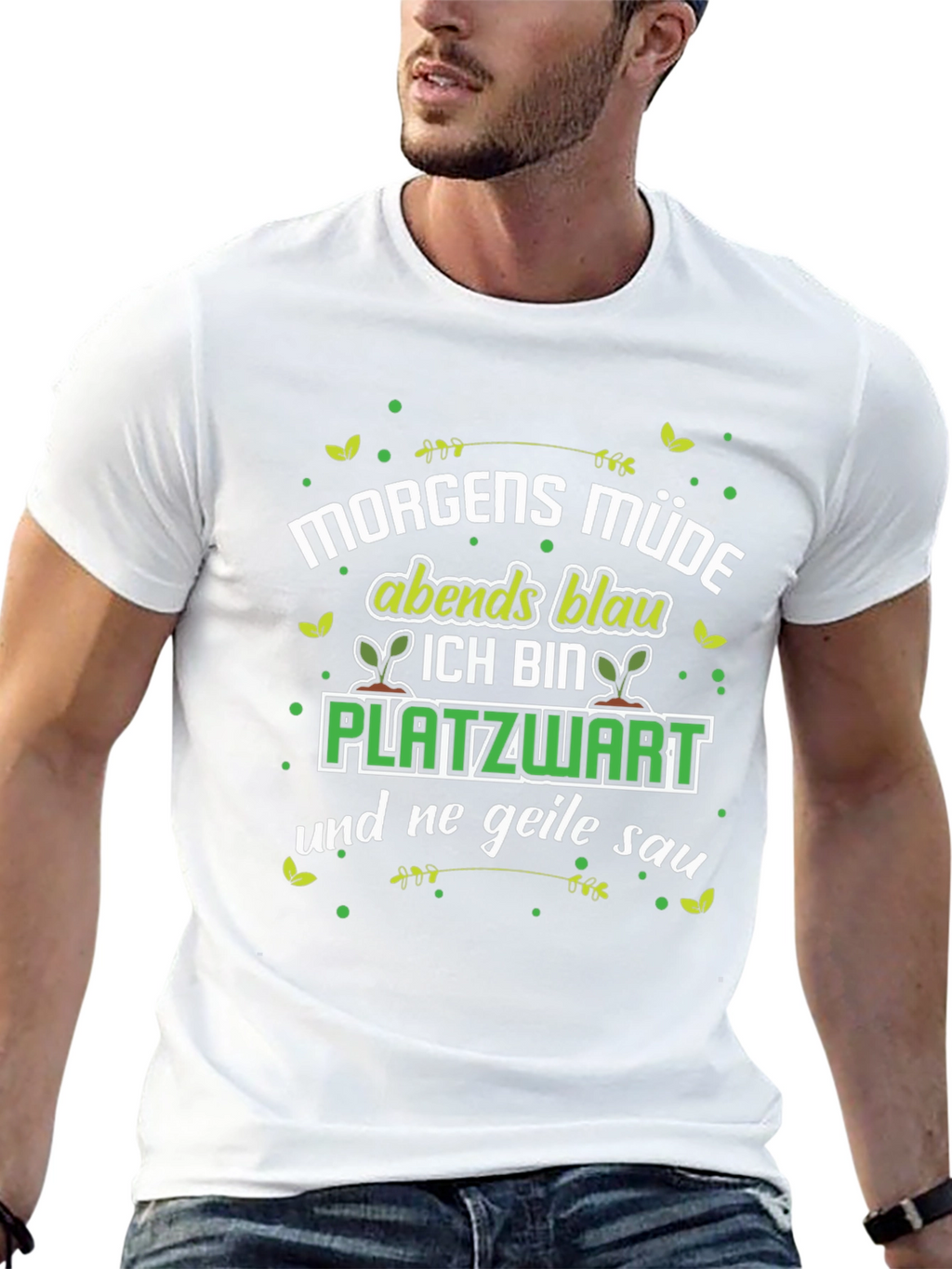 Morgens Müde Platzwart Funny T-Shirt
