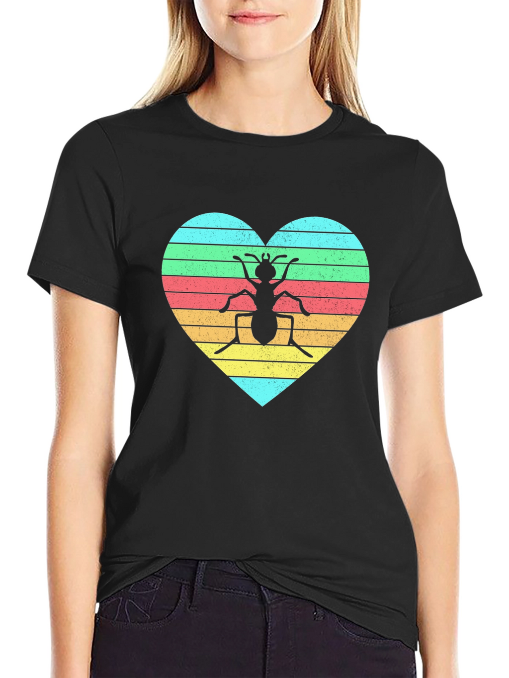 Ant Heart T-Shirt - Fun Graphic Tee