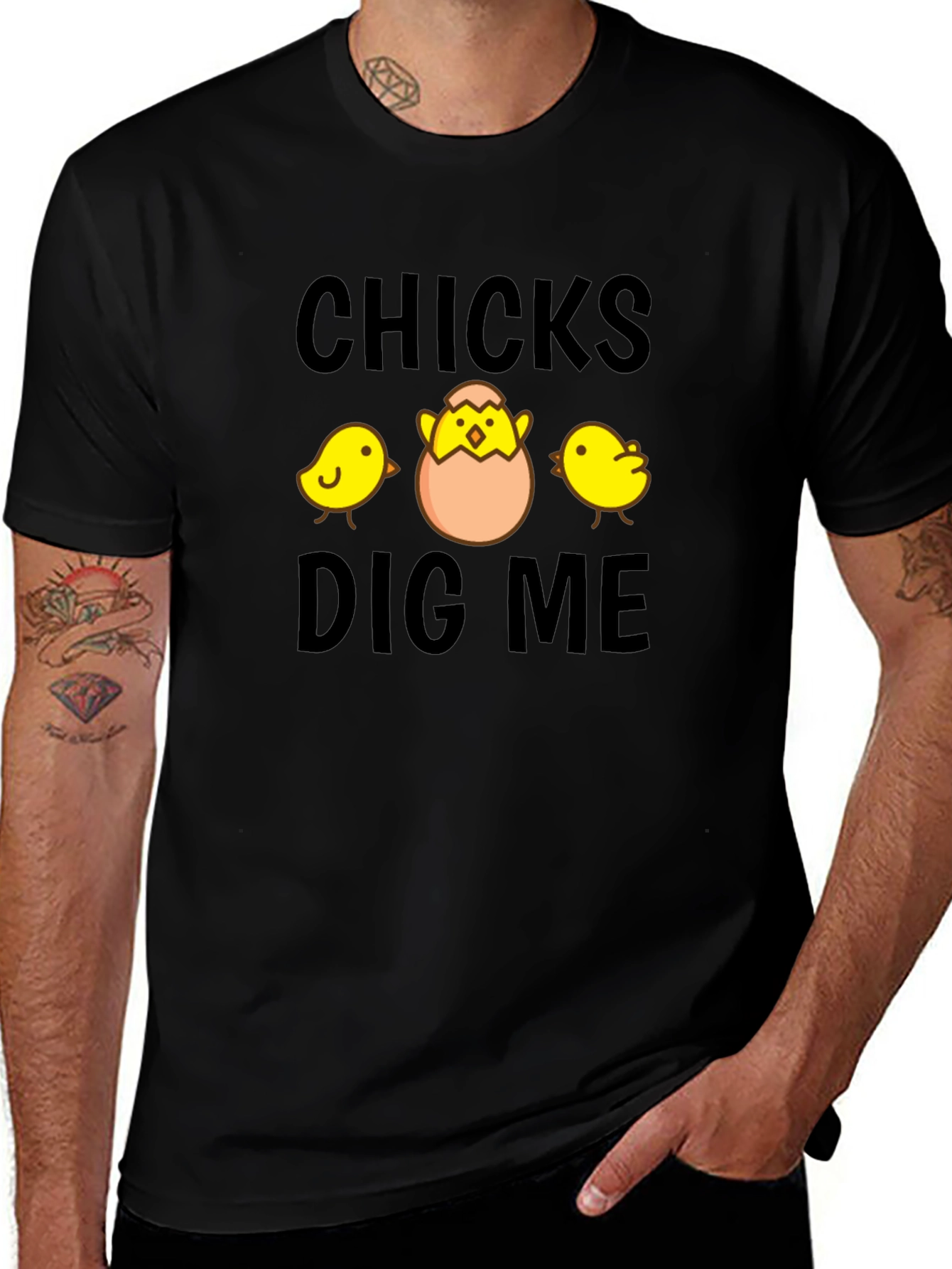 Chicks Dig Me T-Shirt - Funny Easter Chick Tee