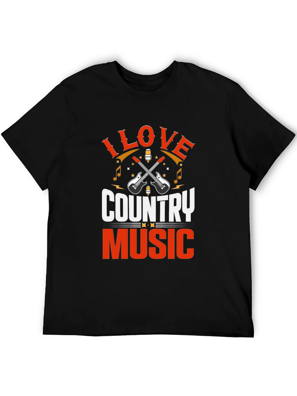 I Love Country Music Graphic T-Shirt