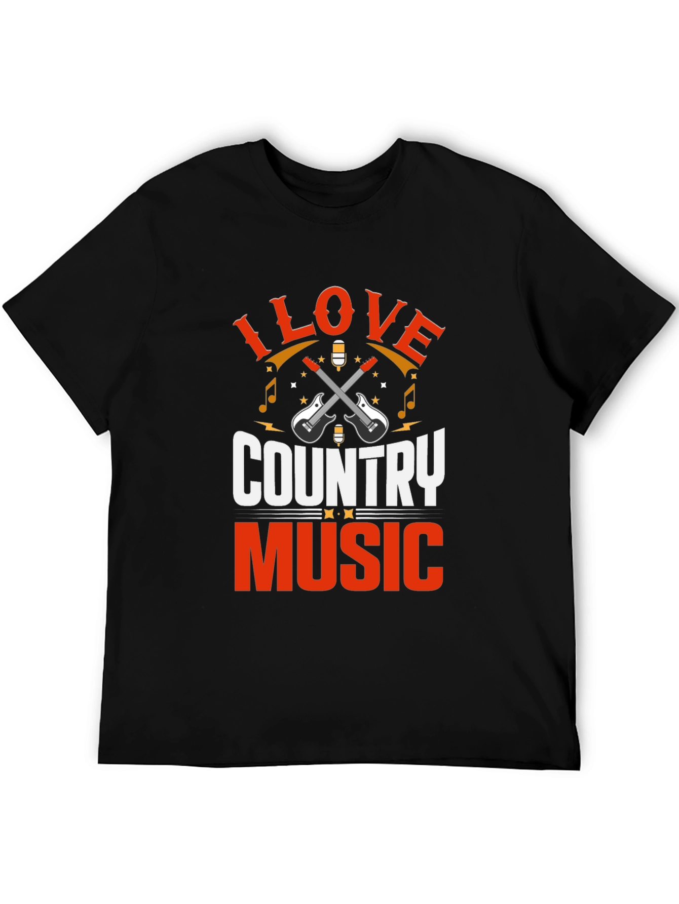 I Love Country Music Graphic T-Shirt