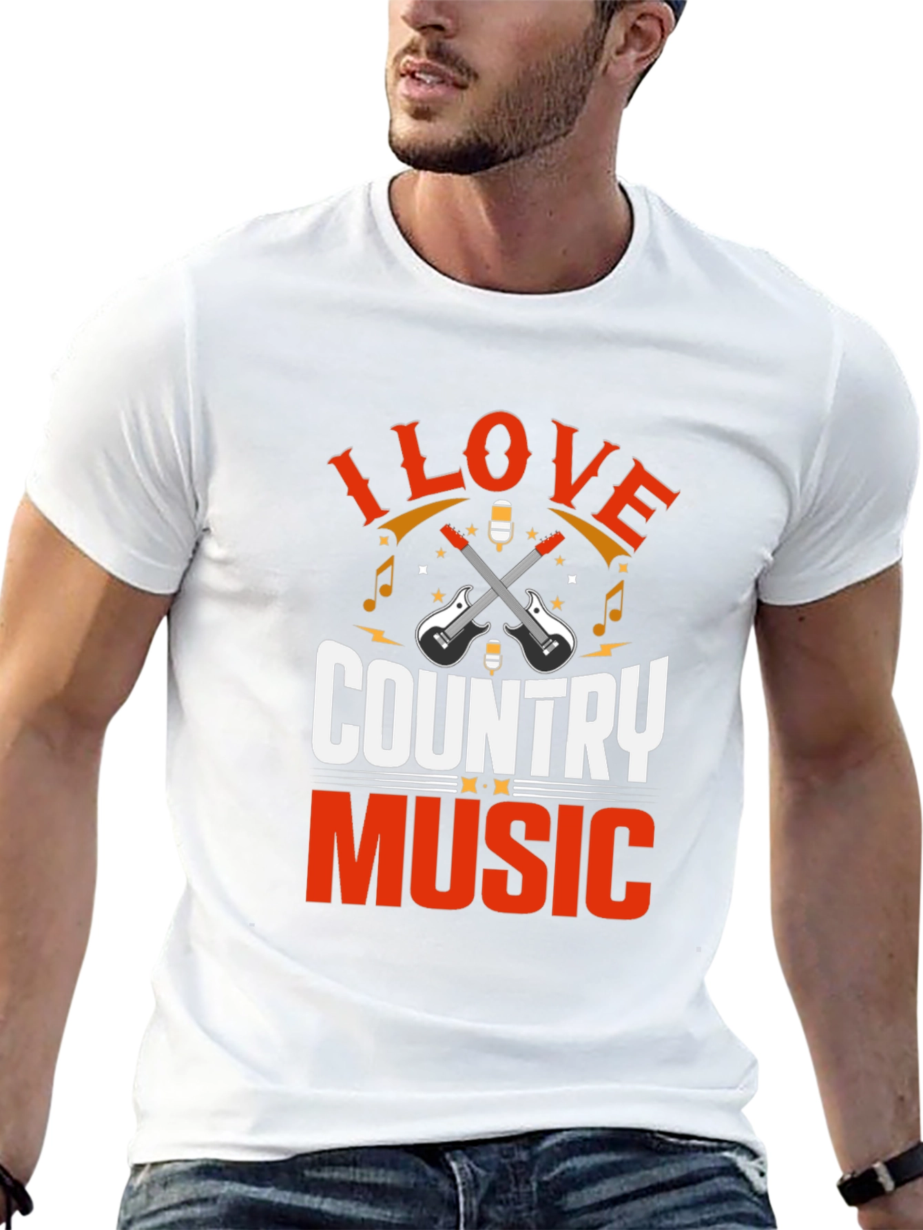 I Love Country Music Graphic T-Shirt