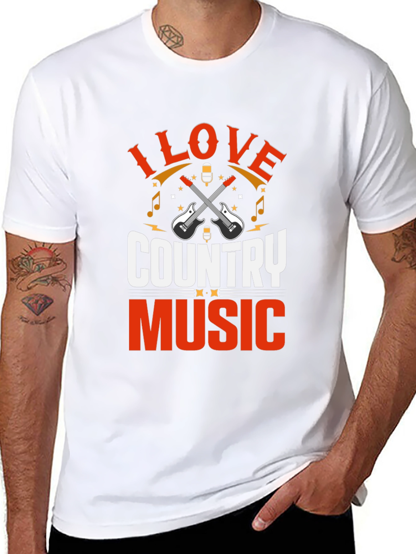 I Love Country Music Graphic T-Shirt