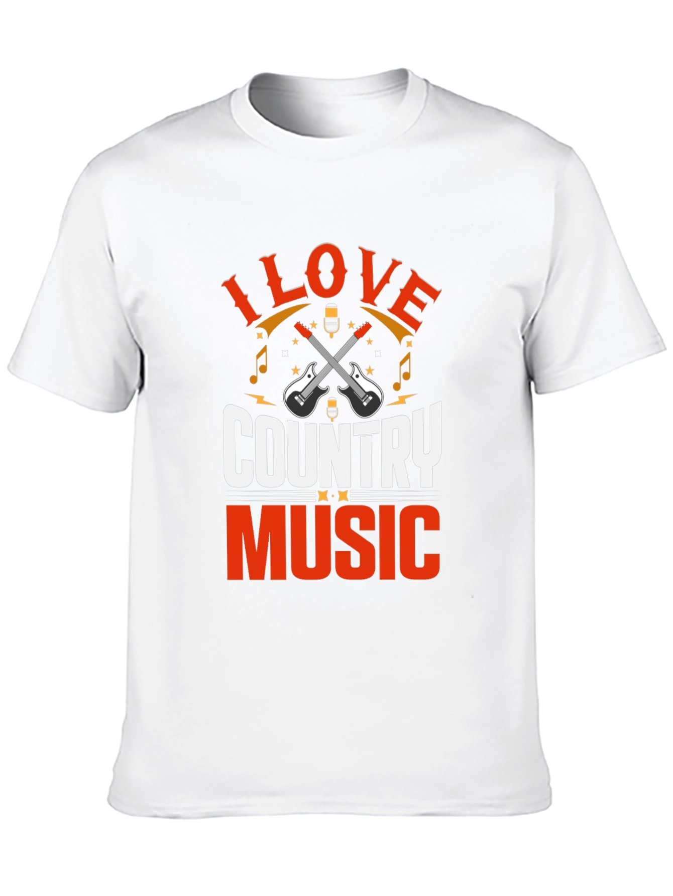 I Love Country Music Graphic T-Shirt
