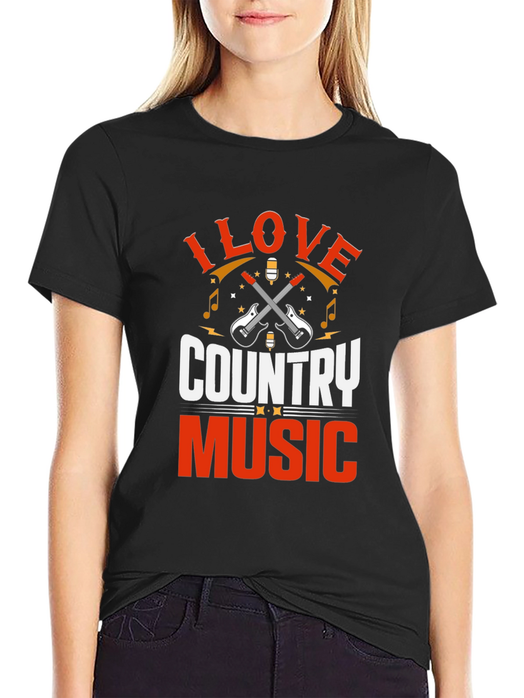 I Love Country Music Graphic T-Shirt