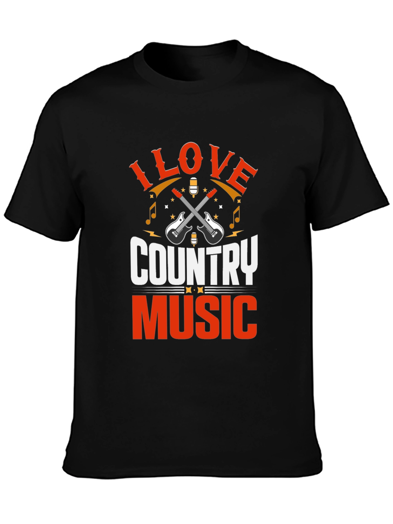 I Love Country Music Graphic T-Shirt