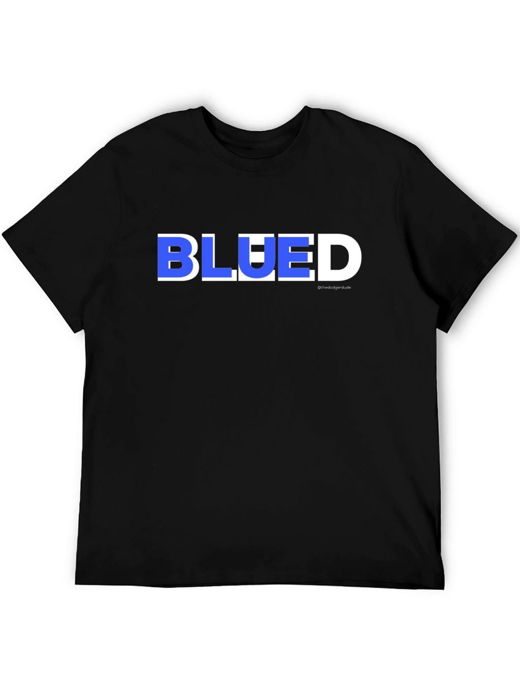 Blued Mens Graphic T-Shirt - Black