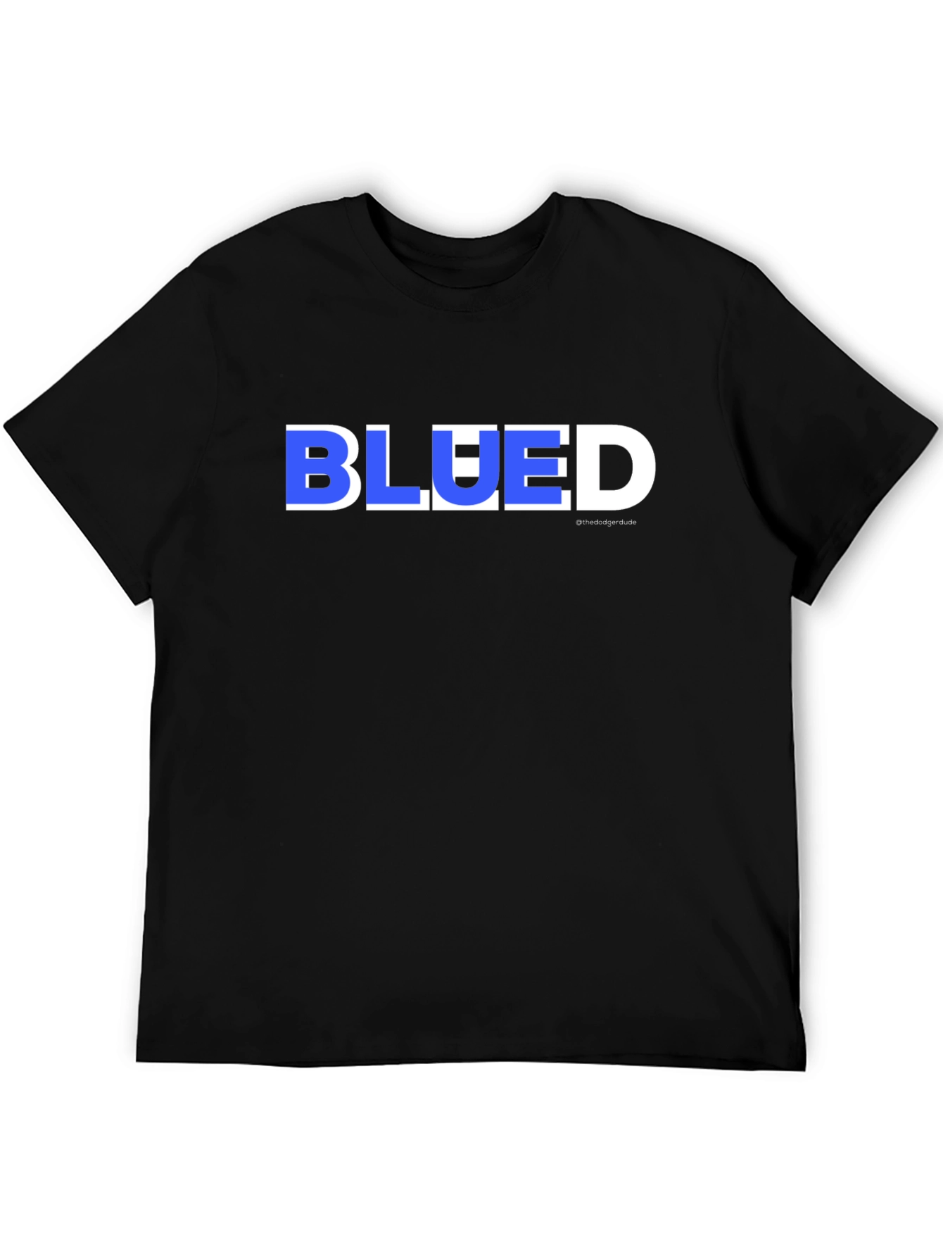 Blued Mens Graphic T-Shirt - Black