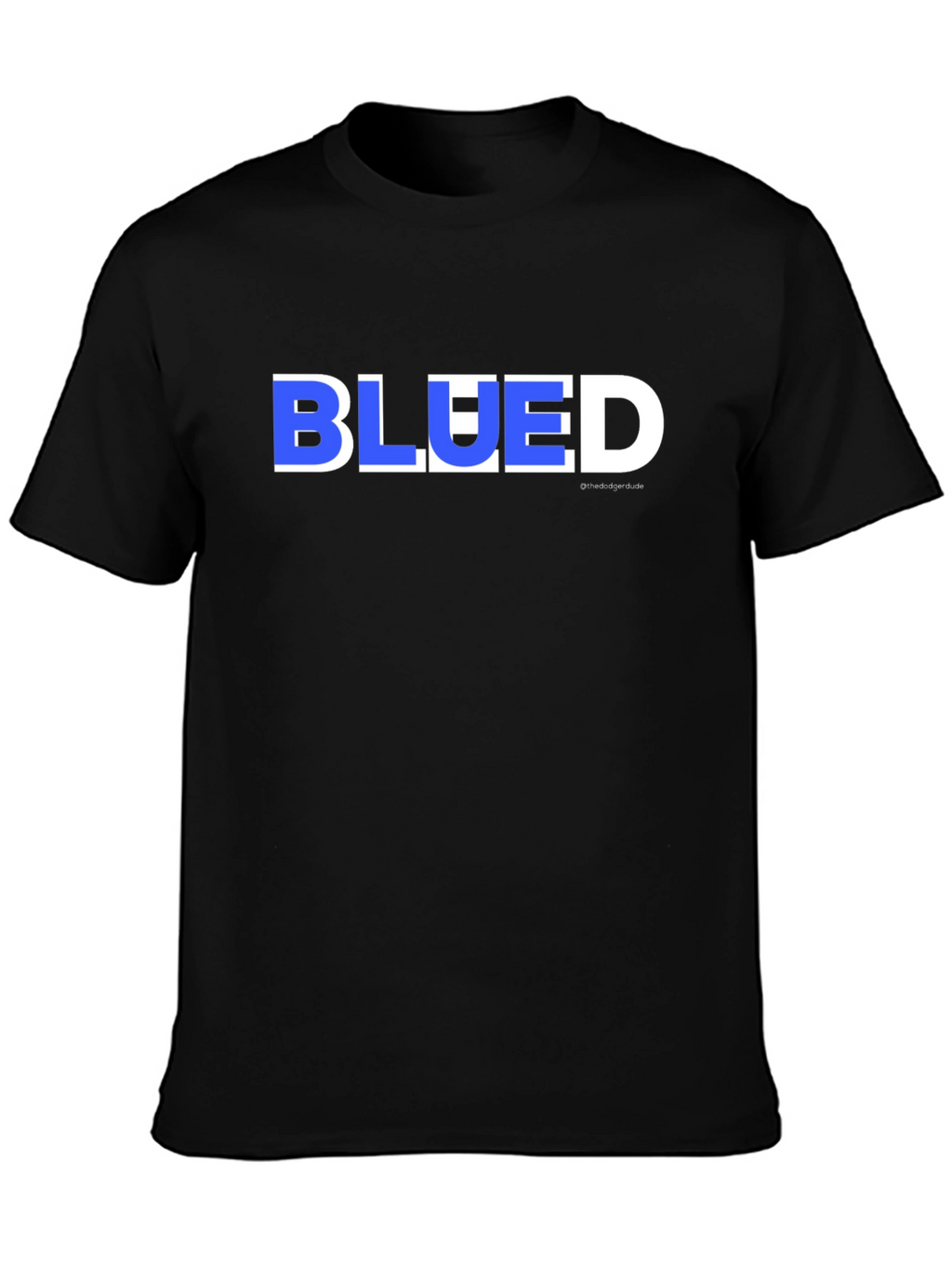 Blued Mens Graphic T-Shirt - Black