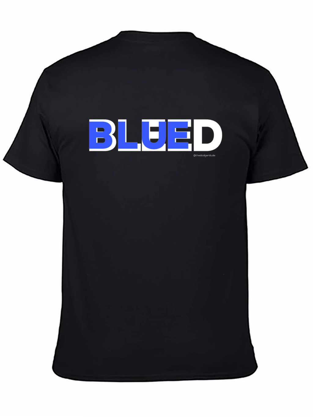 Blued Mens Graphic T-Shirt - Black