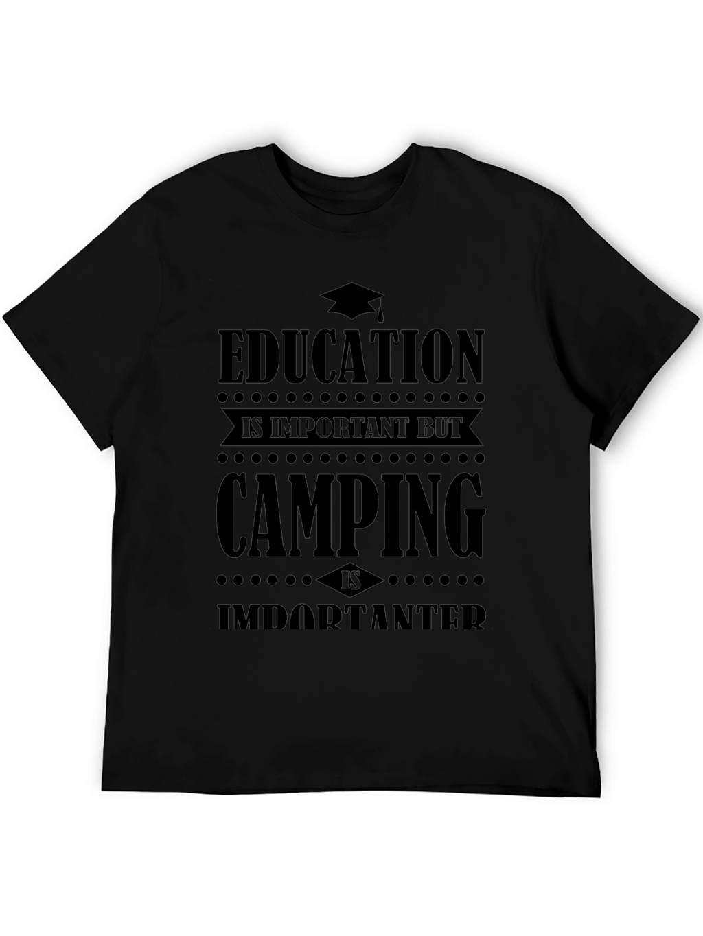 Camping Over Education Graphic Tee
