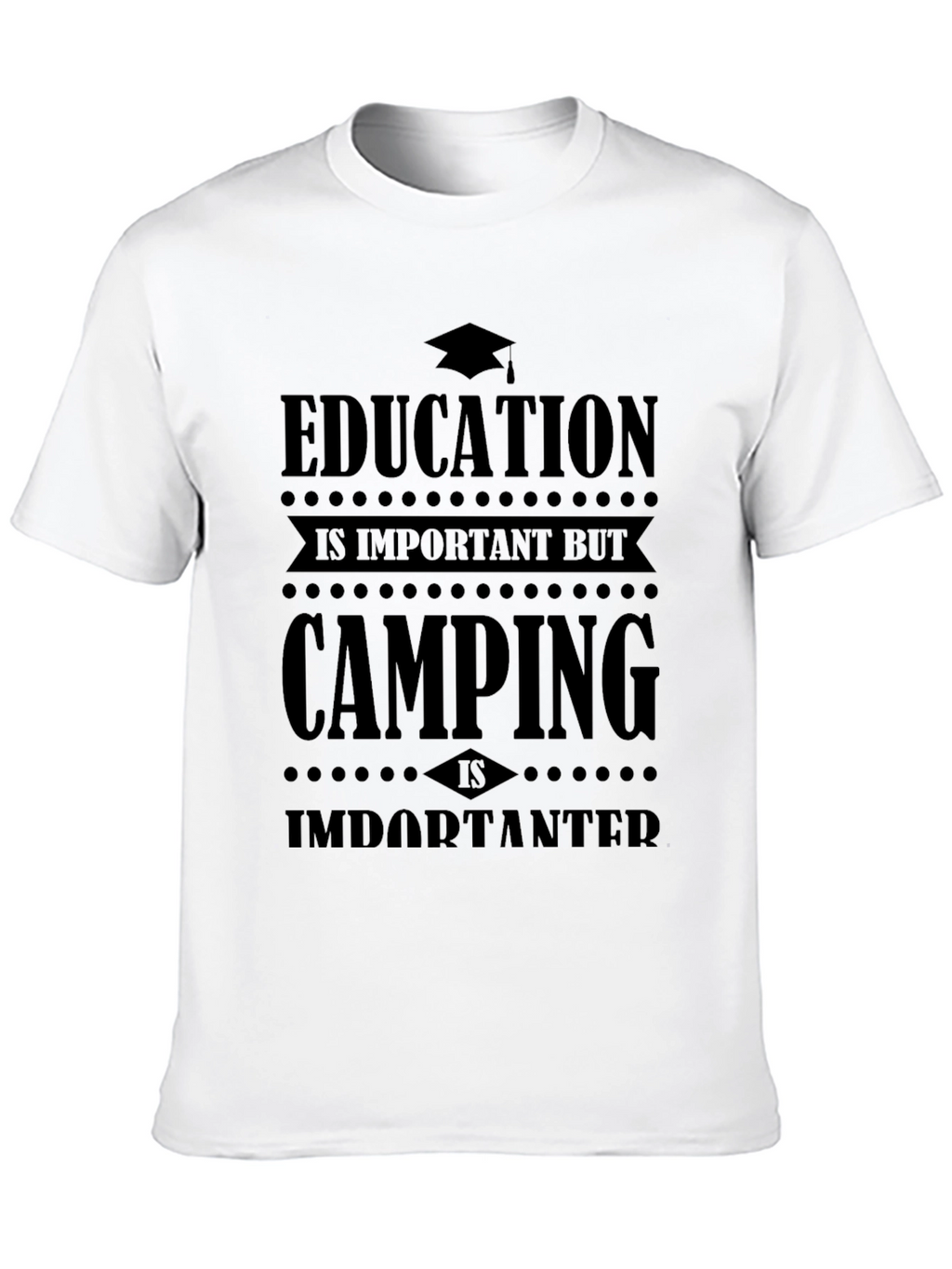 Camping Over Education Graphic Tee