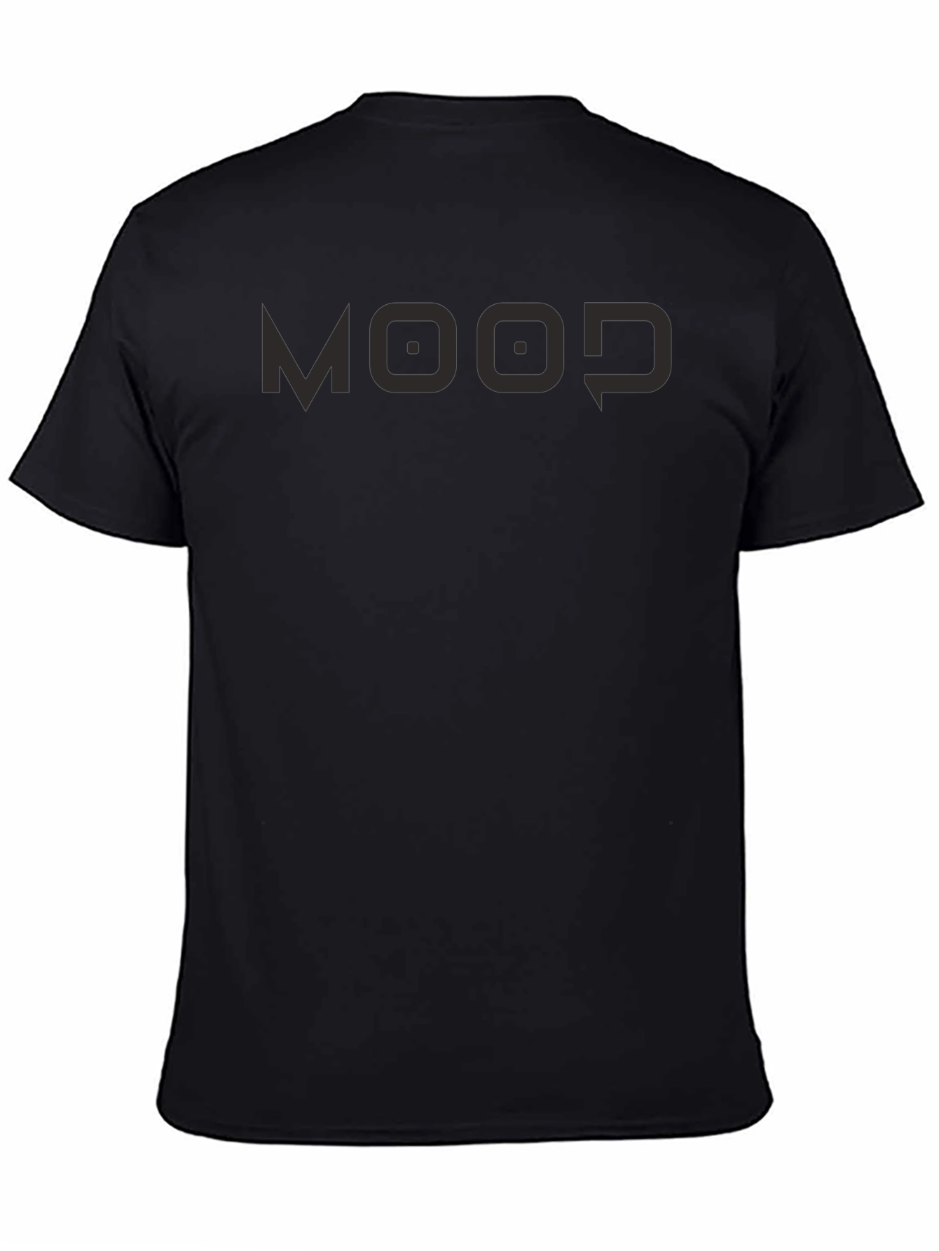 Mens Black MOOD Graphic Tee - Casual Style