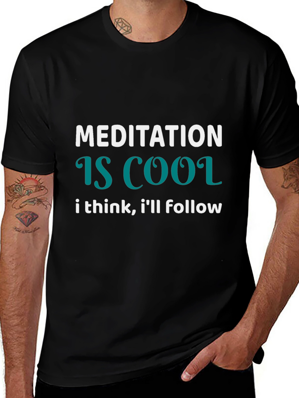 Meditation Is Cool Graphic Tee - Unisex