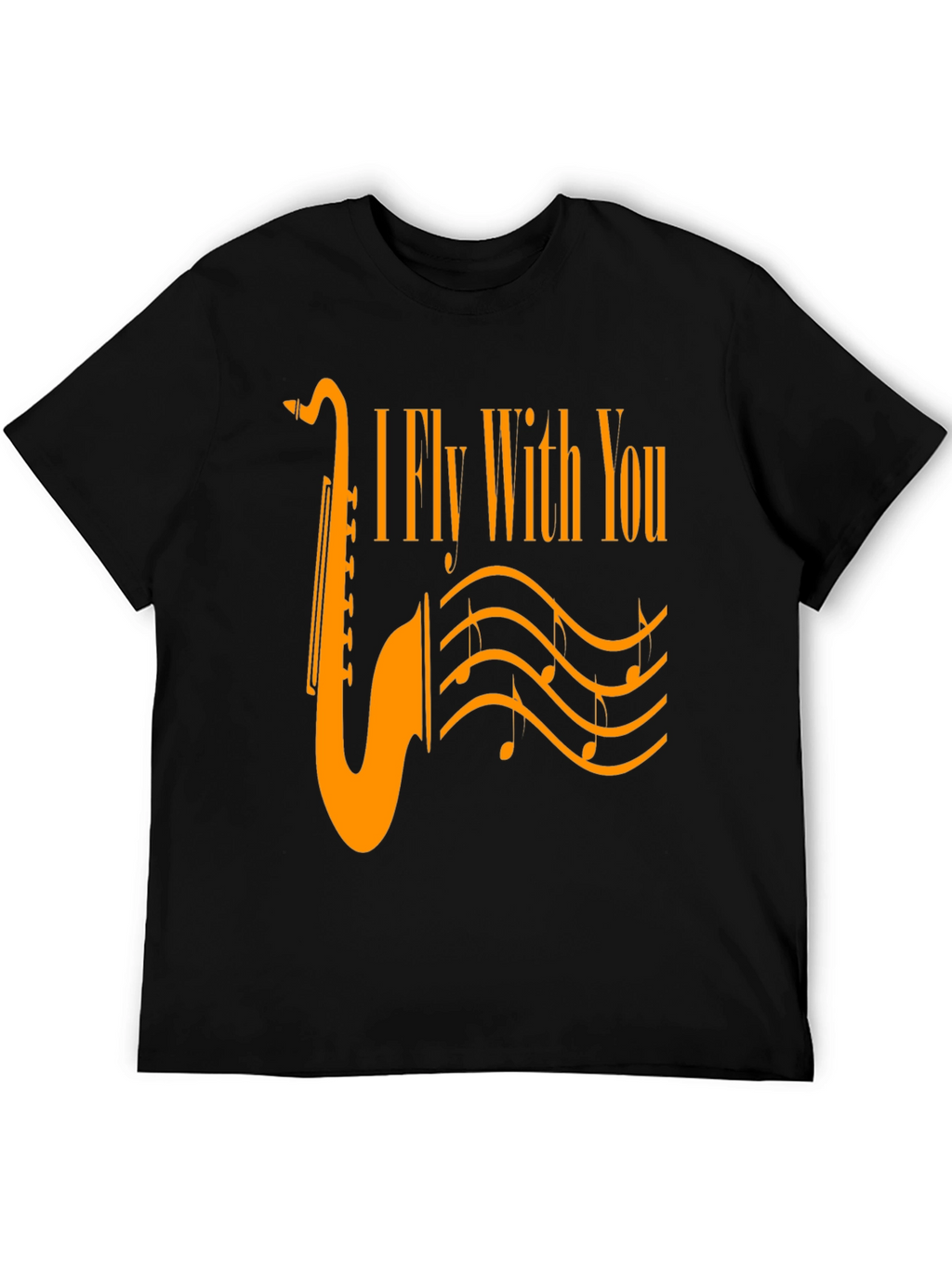 I Fly With You Saxophone Graphic T-Shirt