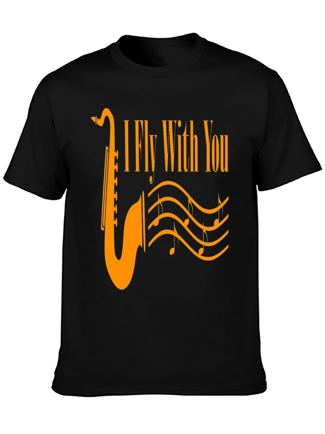 I Fly With You Saxophone Graphic T-Shirt