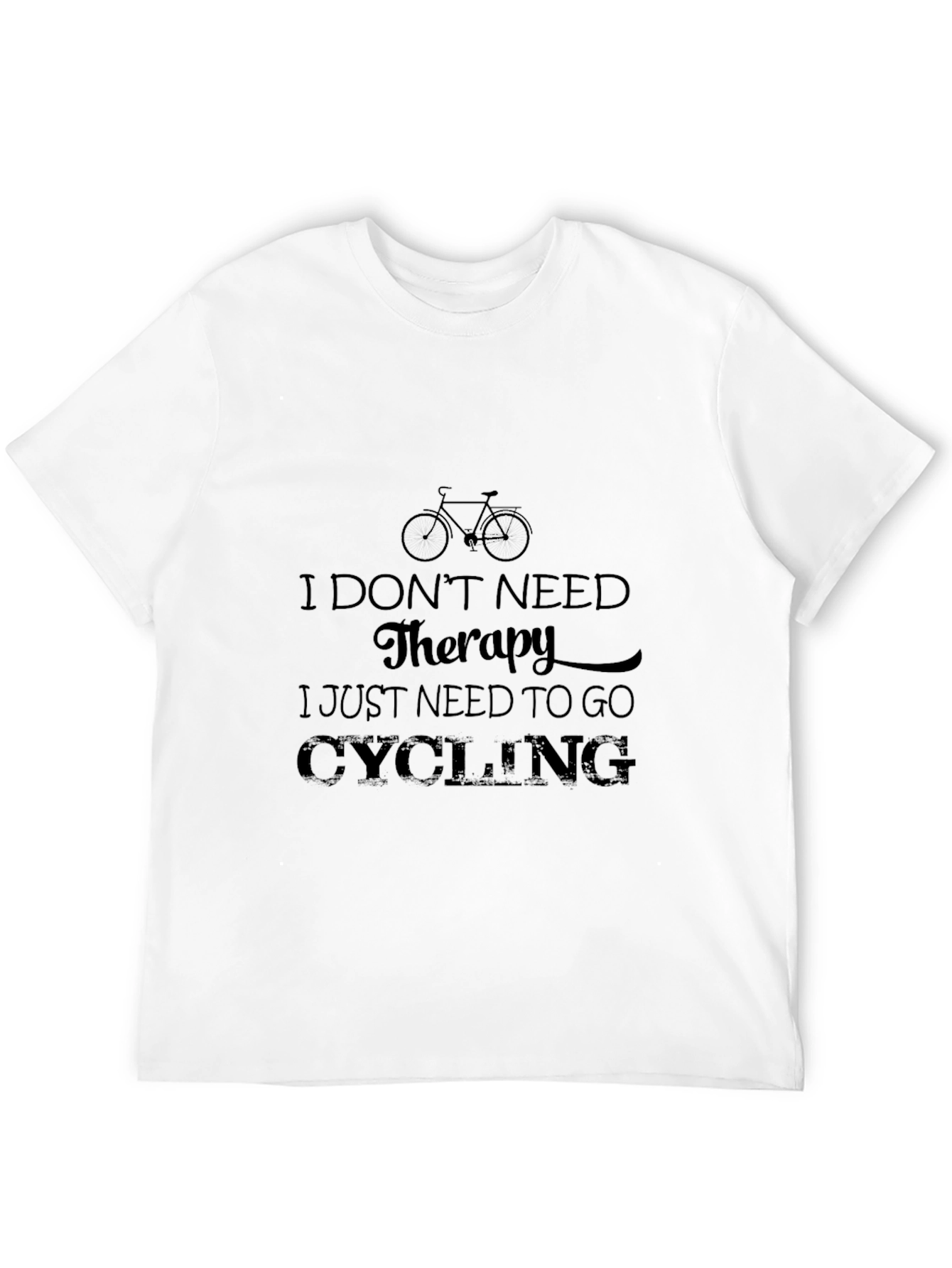 Cycling Therapy T-Shirt - Bike Lover Tee