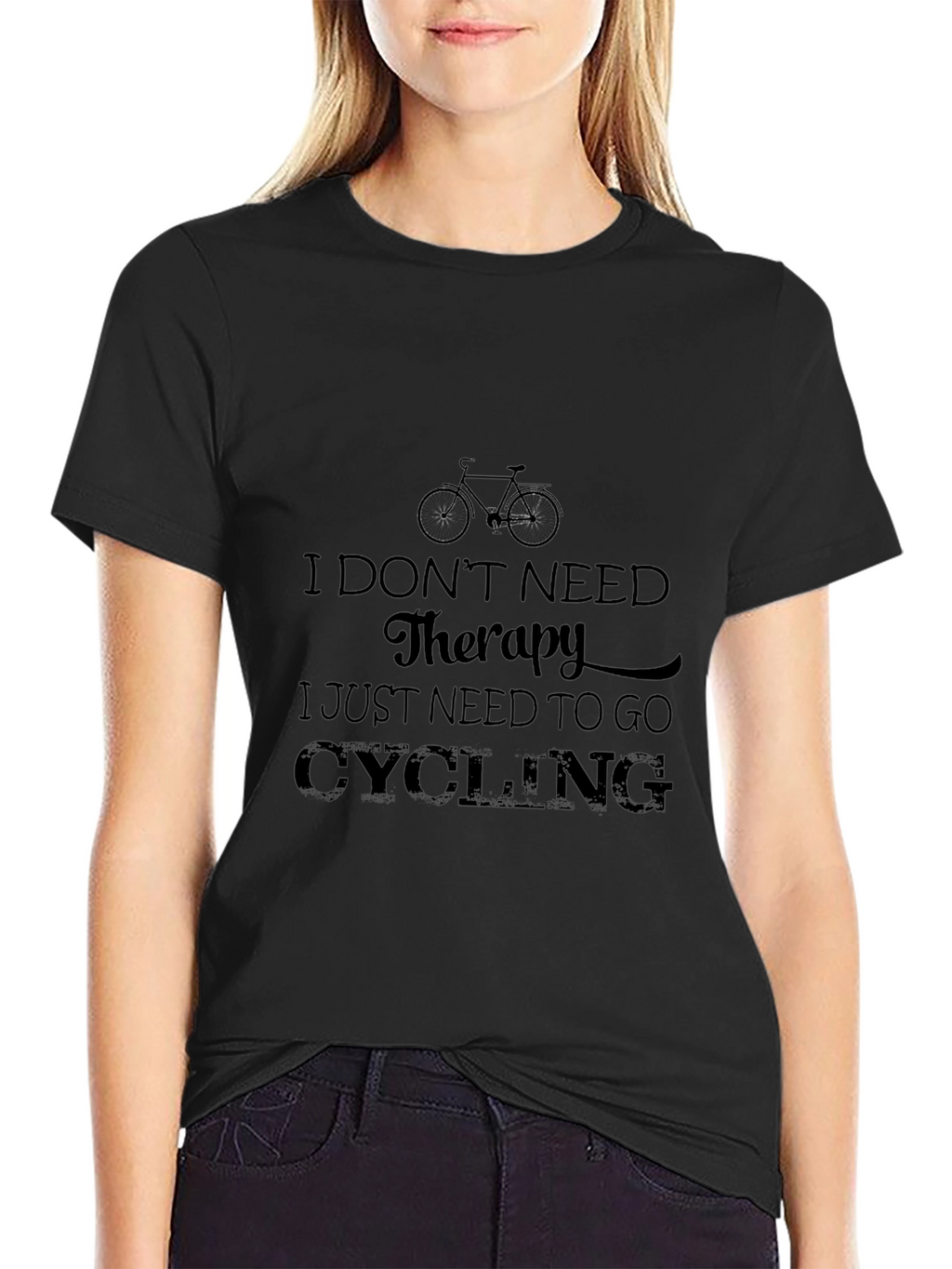 Cycling Therapy T-Shirt - Bike Lover Tee