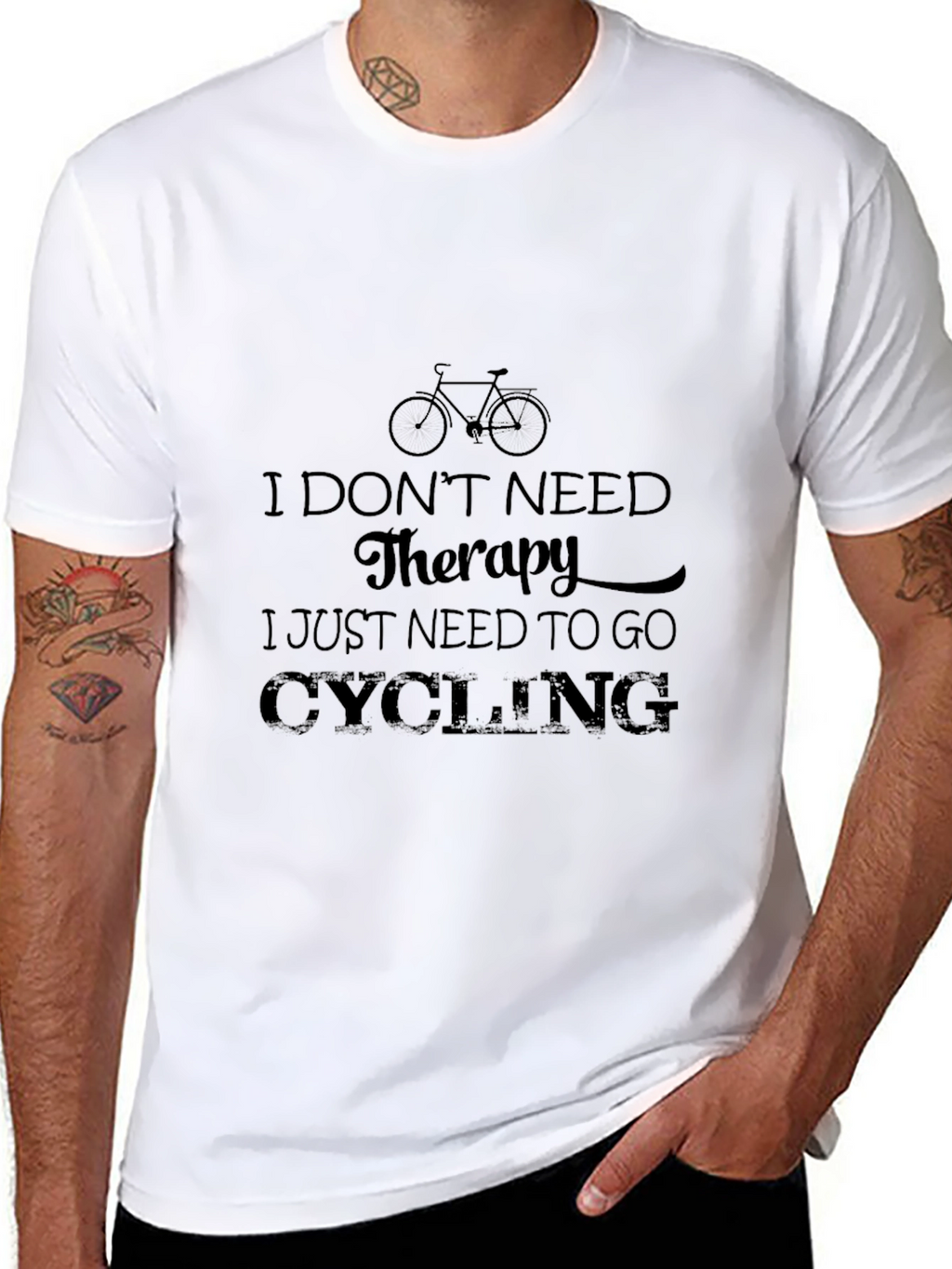 Cycling Therapy T-Shirt - Bike Lover Tee