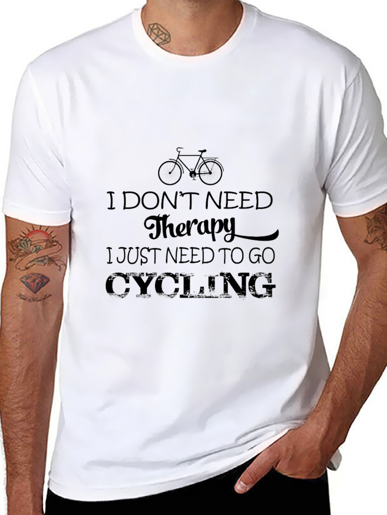 Cycling Therapy T-Shirt - Bike Lover Tee