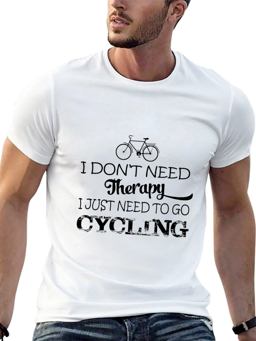 Cycling Therapy T-Shirt - Bike Lover Tee