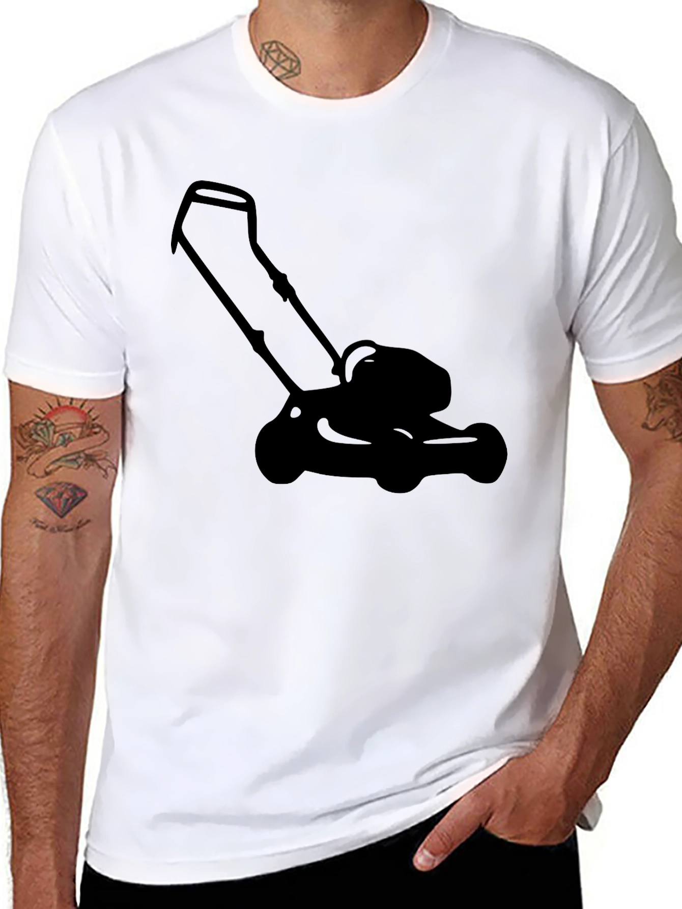 Lawnmower Graphic Tee - Black