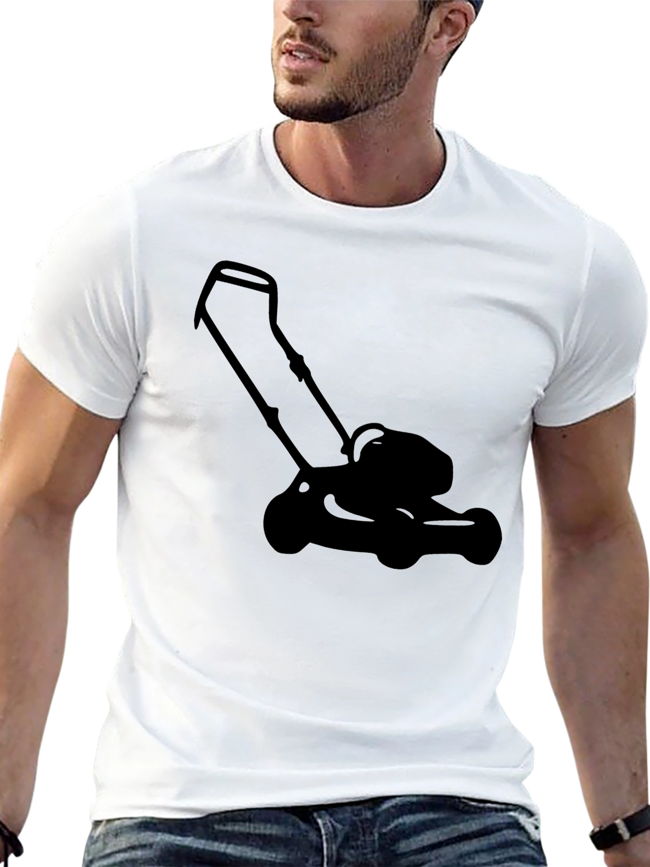 Lawnmower Graphic Tee - Black