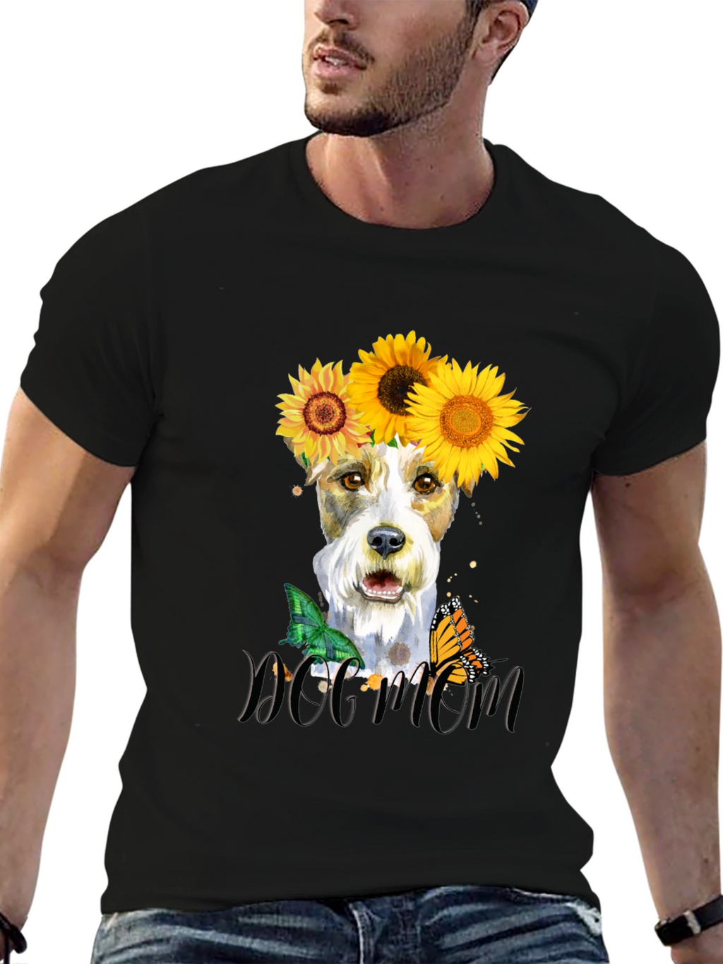 Dog Mom Sunflower T-Shirt