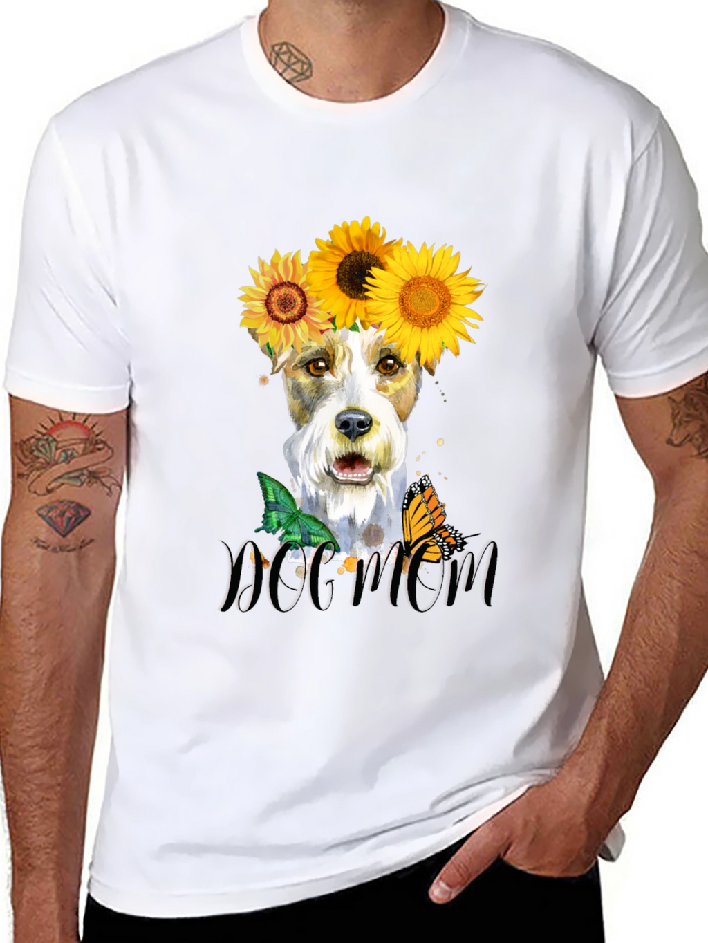 Dog Mom Sunflower T-Shirt