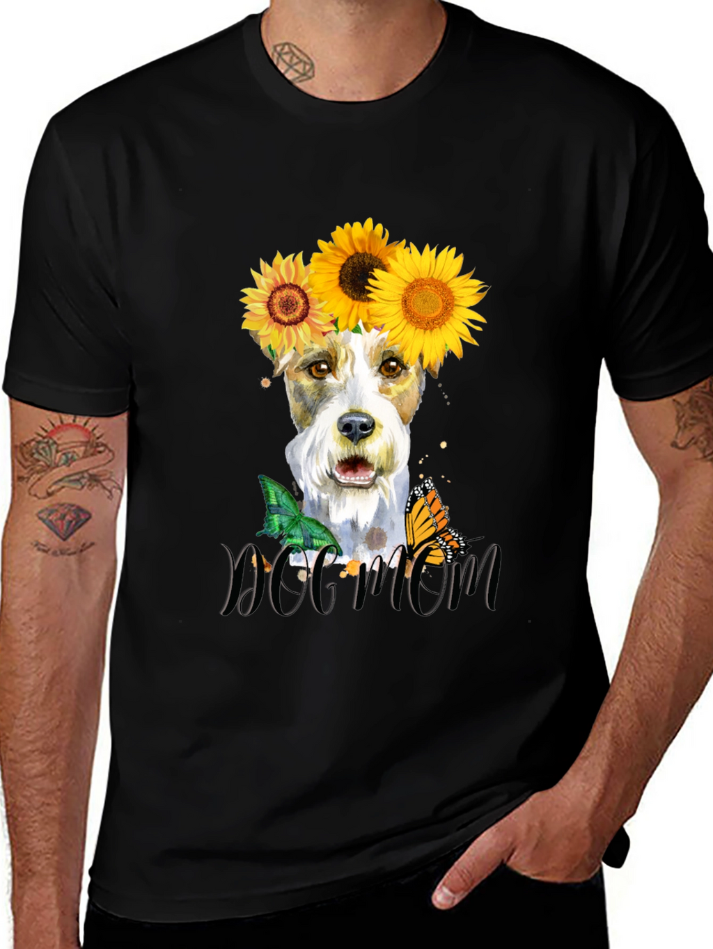 Dog Mom Sunflower T-Shirt