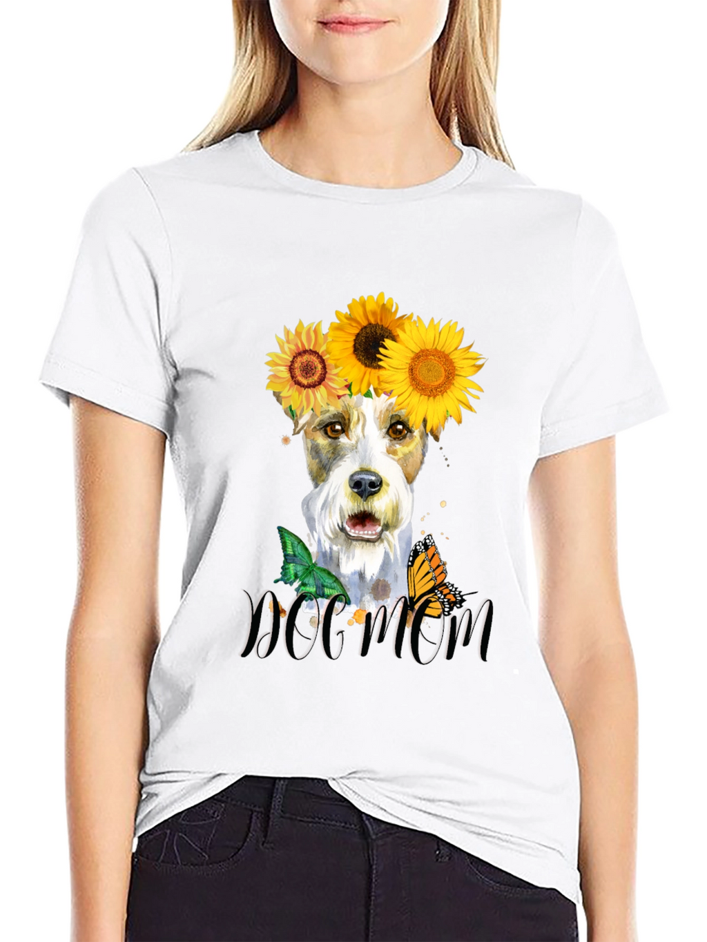 Dog Mom Sunflower T-Shirt