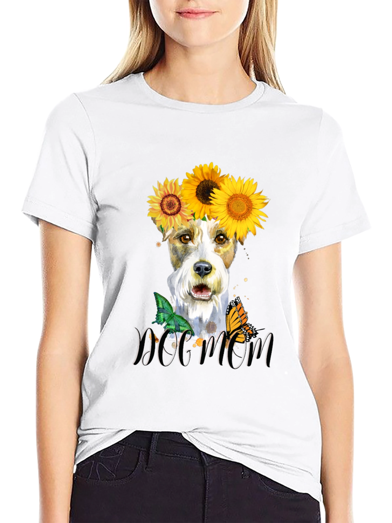 Dog Mom Sunflower T-Shirt