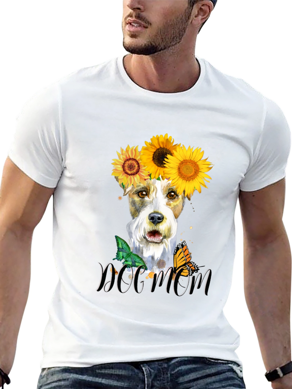 Dog Mom Sunflower T-Shirt