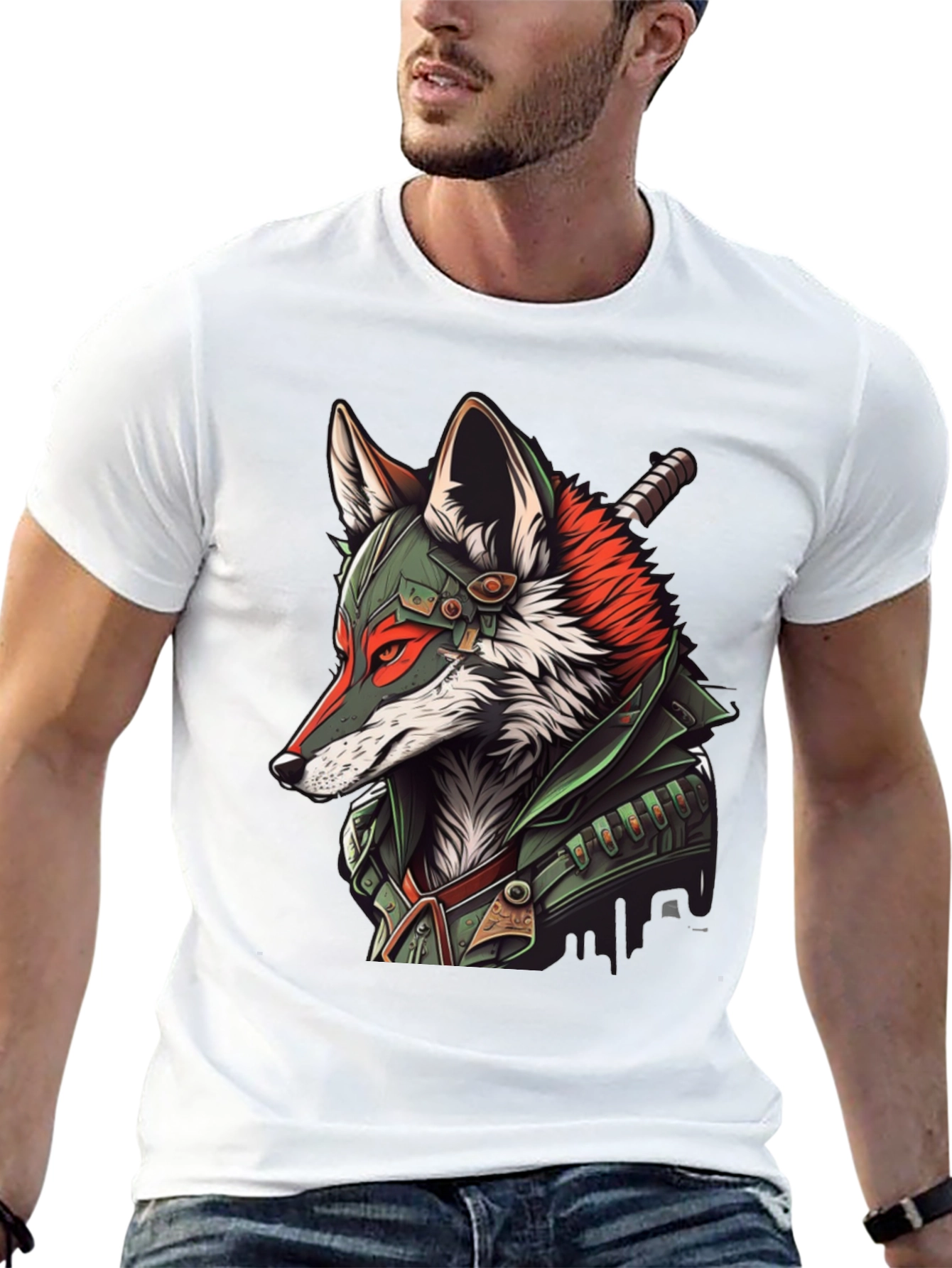 Fox Warrior Graphic T-Shirt