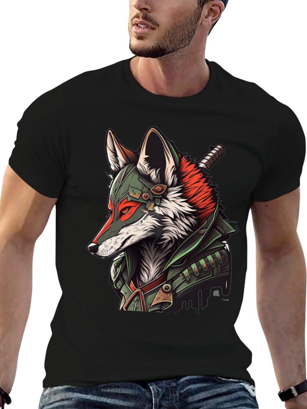 Fox Warrior Graphic T-Shirt