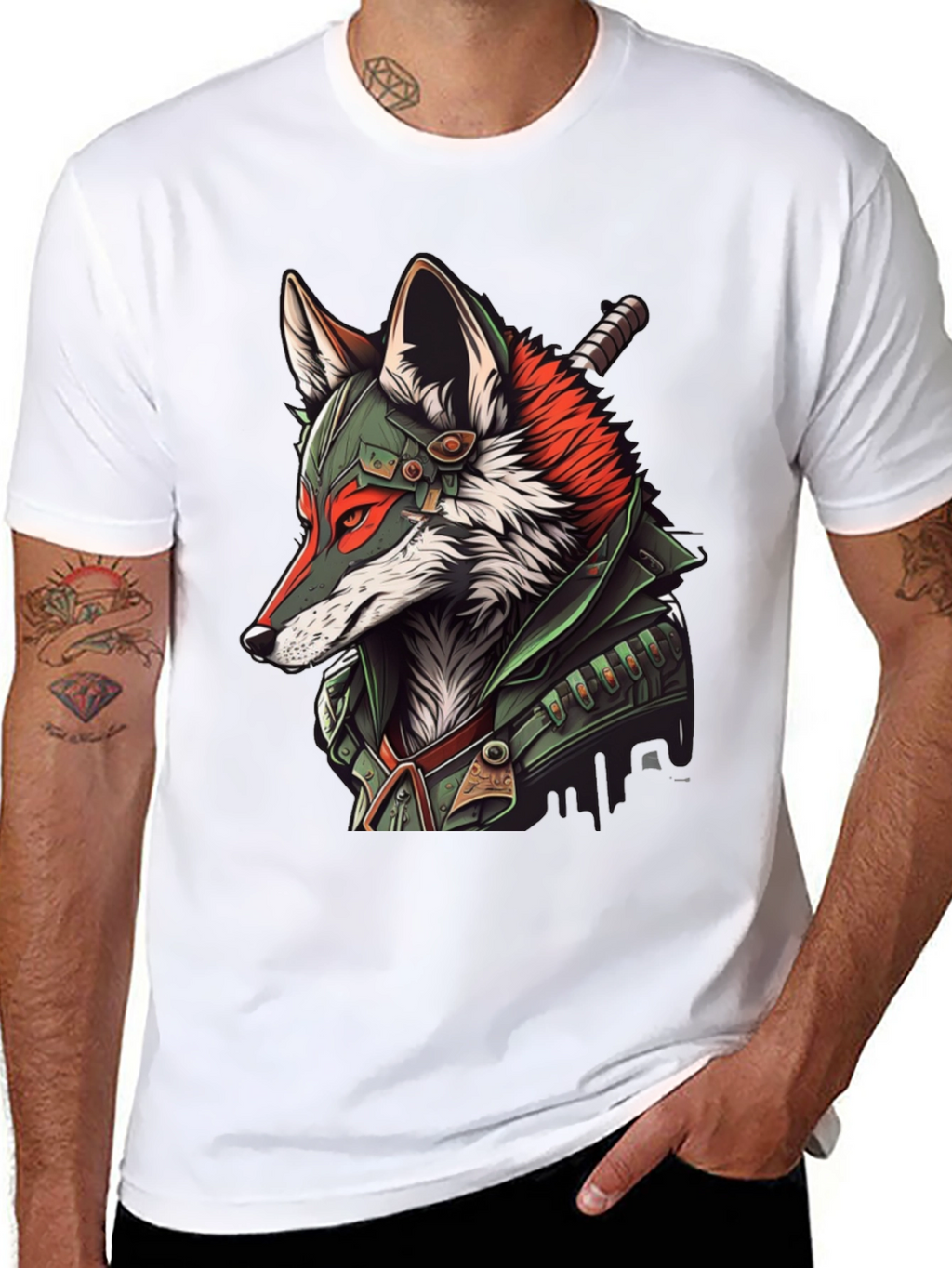 Fox Warrior Graphic T-Shirt