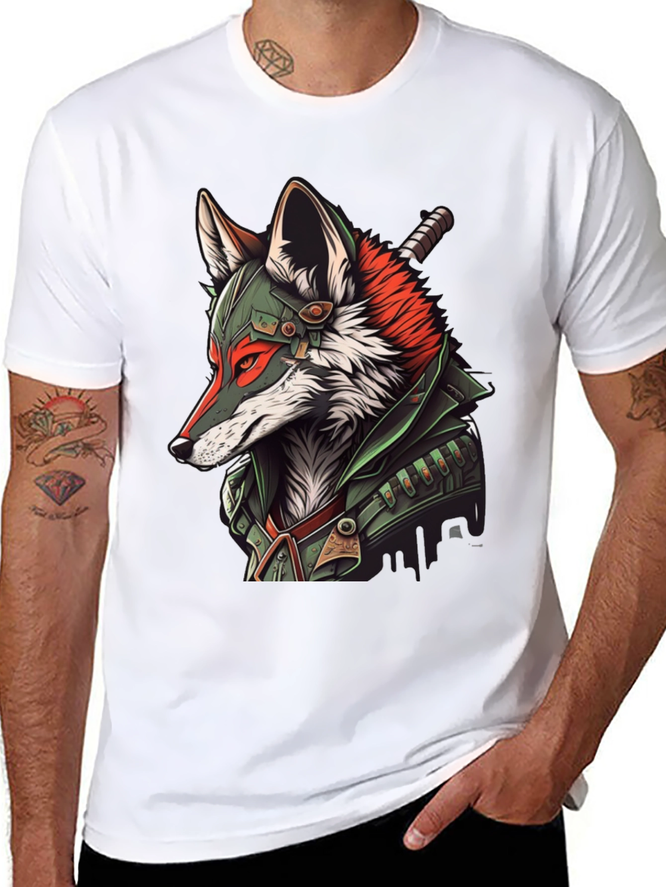 Fox Warrior Graphic T-Shirt