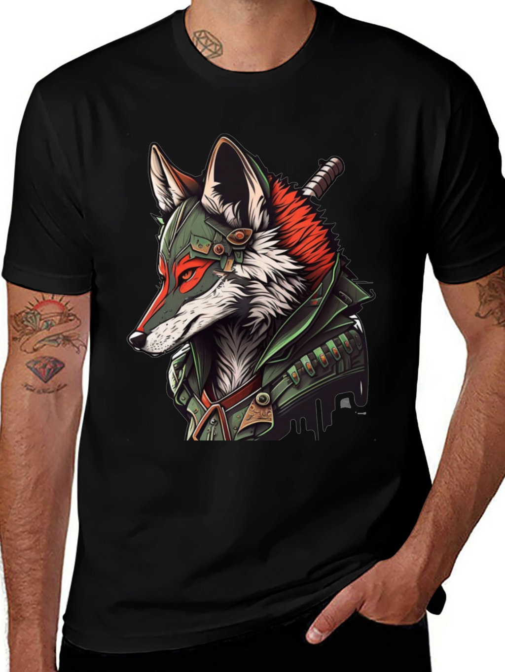 Fox Warrior Graphic T-Shirt